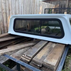 CAMPER SHELL / TRUCK TOPPER FOR 6.5’ SHORT BED – LED LIGHTS + SLIDING GLASS!