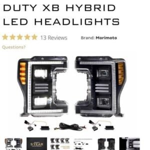 2017–2019 FORD SUPER DUTY MORIMOTO XB HYBRID LED HEADLIGHTS