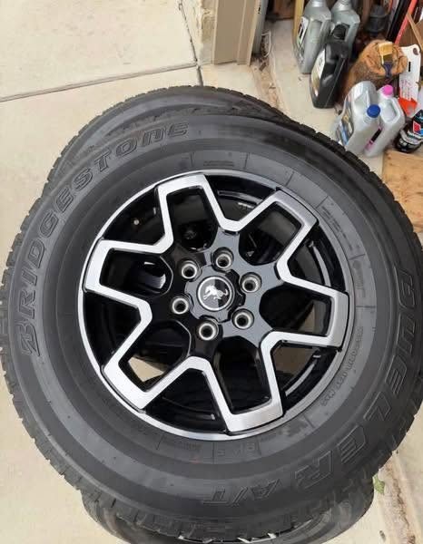 2025 FORD BRONCO OBX OEM WHEELS & TIRES – 4,000 MILES + SPARE INCLUDED!