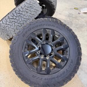 FACTORY TAKE-OFF SET, 4 WHEELS & TIRES