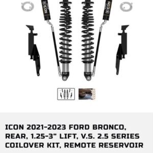 ICON 2.5 Series Coilover Suspension Kit, 2021-2023 Ford Bronco