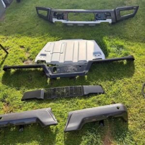 2017 Ford F-150 Raptor OEM Front & Rear Bumpers + Skid Plate — Complete Set