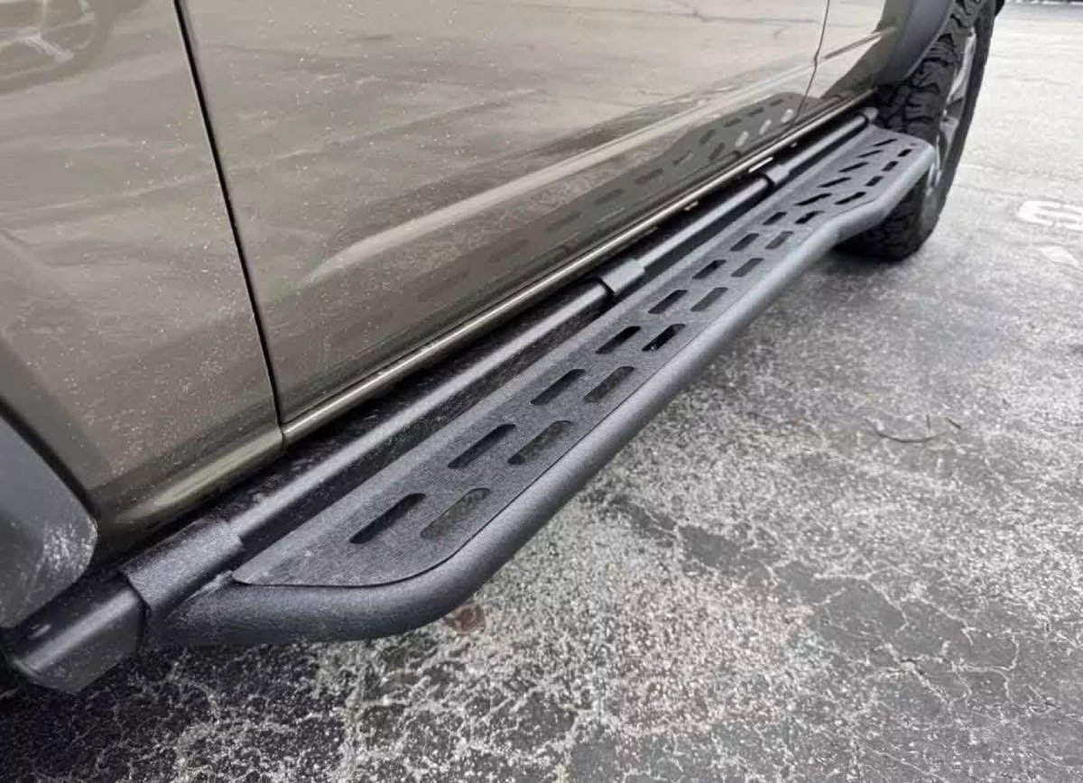 Ford Bronco 4-Door Running Boards + OEM Rock Rails w/ Body Mounts photo 2 Ford Bronco 4-Door Running Boards + OEM Rock Rails w/ Body Mounts