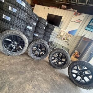 22-Inch Factory Dodge 6-Lug Wheels + 35” Atturo M/T Tires
