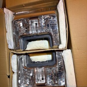 2017–2019 FORD SUPER DUTY HEADLIGHT HOUSINGS — NON-LED / HALOGEN — PAIR